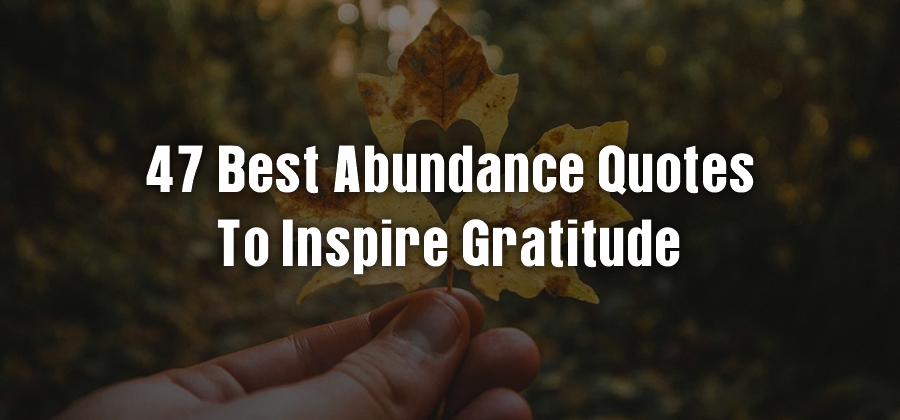 47 Best Abundance Quotes to Inspire Gratitude